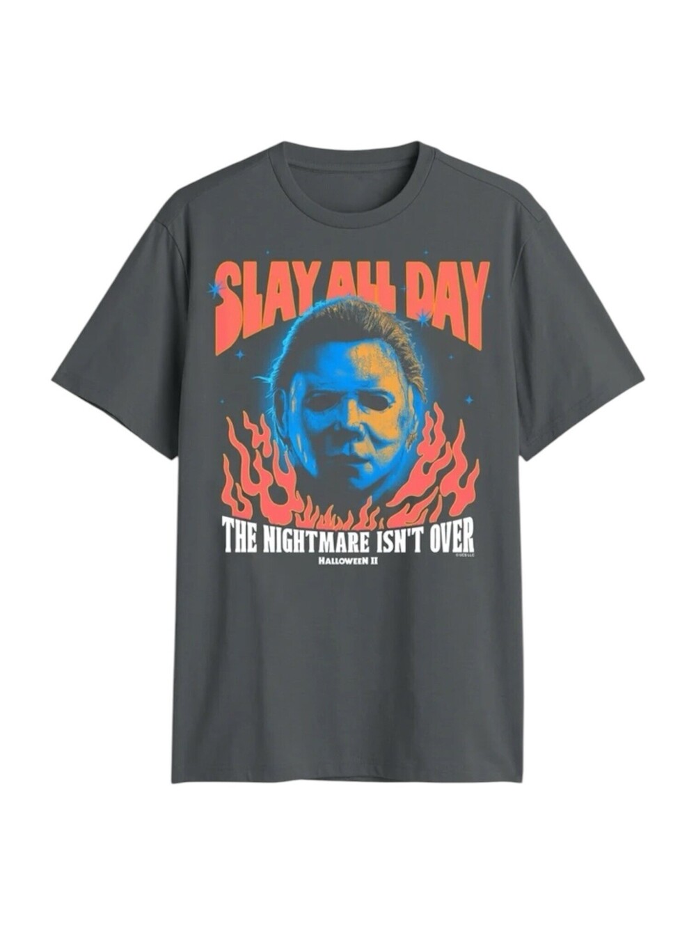 Halloween II Men's Graphic Tee Slay All Day The Nightmare Isn't Over Size 2XL